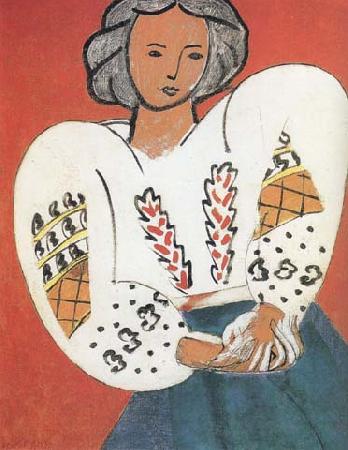 Henri Matisse The Romanian Blouse (mk35) oil painting image